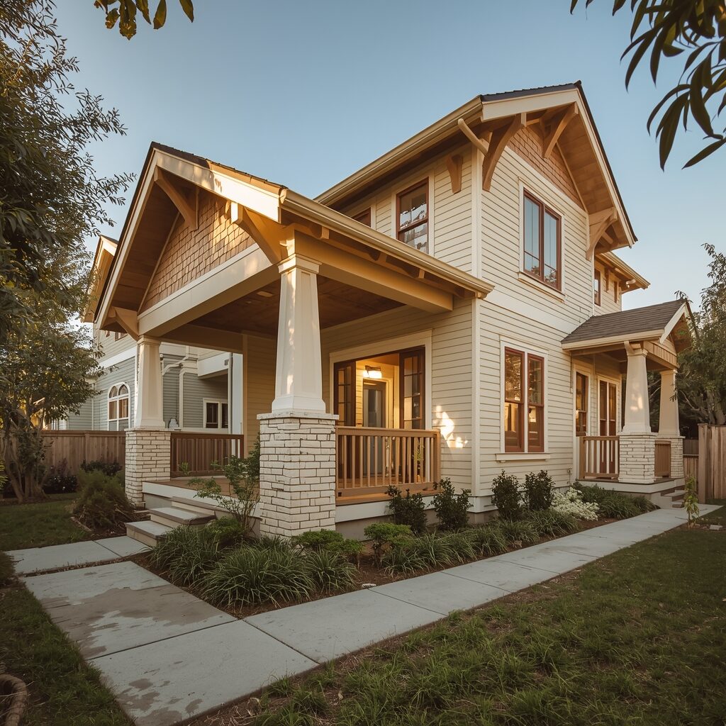 Custom Craftsman home designed by Design 1 Studio